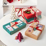 Plain Kraft Paper Box/Hari Raya Box New Year/Christmas/Kotak Hadiah