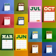2025 Wall Calendar (A4/A5) - Aesthetic Funky Colorful from Jan-Dec (MATTE)