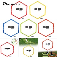 [Phenovo] 5 Pieces Agility Rings Exercise Rings Practical Soccer Training Rings Set