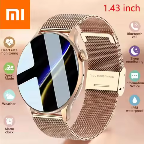 Xiaomi New Smartwatch 1.43 Inch Full Screen Bluetooth Call Heart Rate Sleep Monitor Sports Models Sm
