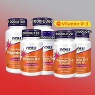 Now Foods, Vitamin D-3 1000 IU / 2000 IU / 5000 IU / 10000 IU / 50000 IU / 120 | 240 | 360 Softgels 