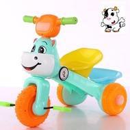 S-66/ Children's Tricycle Bicycle Foldable5 3 2 1Year-Old Music Perambulator Toy Children Pedal Tricycle XBZD