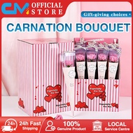 【Next-day delivery】Artificial Carnation Flower Bouquet Gift Box Mother's Day Gift Flower Box