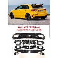 Mercedes A180 A200 A200 W177 ABS Spoiler With Glossy Black Colour