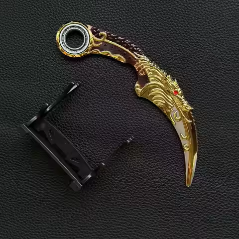 Dragon Karambit Mteal Model Game Peripherals Cosplay Prop Outdoor Sports Simulation Prop Boys Scale 
