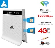 Dual Sim 4G Router 2 Sim High End 1200Mbps Dual Band 2.4G+5G เราเตอร์ ใส่ซิม 2 ซิม รองรับ 3G+4G ทุกเครือข่าย