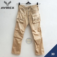 Celana Panjang Avirex Cargo Multipocket Khaki 6126081  Size 30