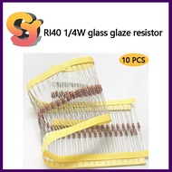[Ready Stock Supply] 10PCS RI40 High Voltage Glass Glaze Resistor 1/4W 200M 300M 430M 500M 510M 1G 1