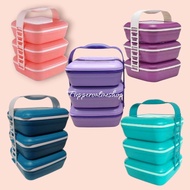 Picnic set trio tupperware / rantang susun tupperware