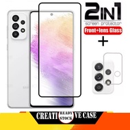 2 INC PACKAGE 1 Tempered Glass SAMSUNG A73 5G 2022 Anti-Scratch Protector