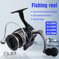 AC2000-AC7000 Metal Fishing Reel Set Spinning Reel with Accessories Durable Design