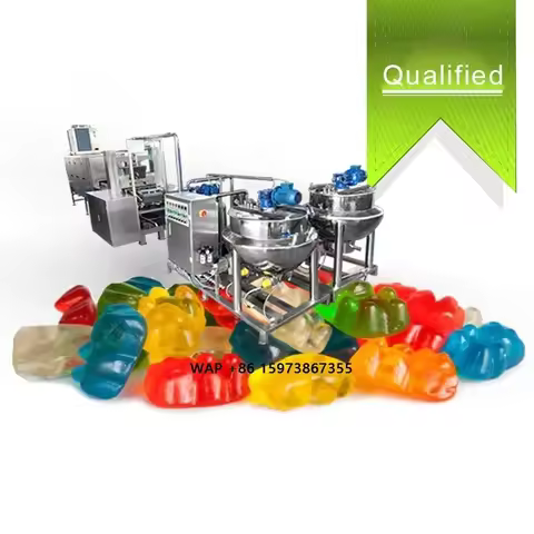 Shanghai Factory Price Sweets Jelly Candy Machine 3D Pectin Soft Gummy Candy Juice Filled Vitamin Gu