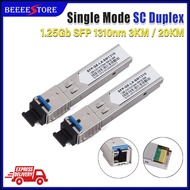 1Pair SFP SC Sigle Mode Duplex 1.25G 1310nm SFP Module Single Mode 3KM/20KM SC DDM