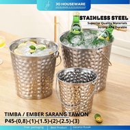 Stainless steel bucket (Size 0,8-1-1,5-2-2,5-3Liter)/ Wasp nest style bucket/ Multipurpose Bucket P4