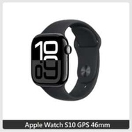 Apple Watch S10 GPS 46mm 曜石黑鋁製錶殼
