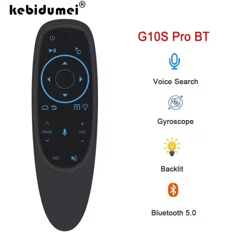 G10S PRO BT Voice Remote Control 2.4G With BT5.0 Wireless Air Mouse Gyroscope Smart Remote Backlit F