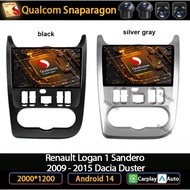 Andoird 14 Car Radio For Renault Logan 1 Sandero 2009 - 2015 Dacia Duster GPS 5G WIFI Navigation Aut