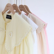 [VANORA] Coquette Blouse Beads Top