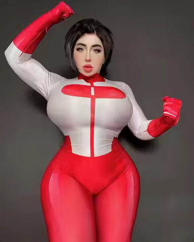 Halloween Female Invincible Omni-Man Cosplay Costume Adults Girls Women Superhero Zentai Suit Bodysu