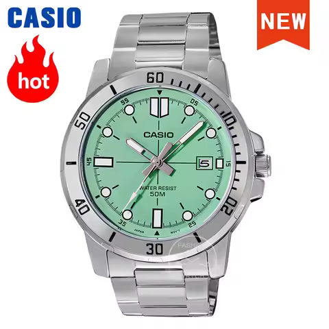Casio Business Watch with Steel Band Large Dial Fashionable Design for Business And Casual Wear MTP-