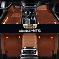 Luxury Car Floor Mats for Mercedes-Benz AMG GLE53 G63 G500 GLC43 C63 C43 A45 GT50 Full Coverage Leat