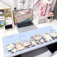 Cute Cat Mouse Pad Kawaii Office Mousepads Big Gaming Mousepad XXL Mouse Mat Large Keyboard Mat Desk Pad For Computer