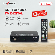 ADVANCE - Set Top Box TV Digital TV Tabung STB Receiver Penerima Siaran Full HD Youtube (STP-A02)