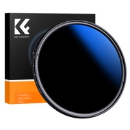 K&amp;F Concept Variable ND2-2000 (1-11 Stops) ND VND Camera Lens Filter 18 Multi-Coated Adjustable Neutral Density Filter with 1 Cleaning Cloth for Camera Lens 49 52 55 67 72 77 82mm