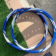 ล้อฟอลค่อน FALCON ARGON ลายสายฟ้า สีน้ำเงิน ทรงเอ 1.4หน้า/หลัง ขอบ17 ราคาต่อ1คู่