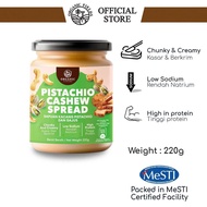 ORGANIC FIELDS Pistachio Cashew Spread (220g) | High protein |