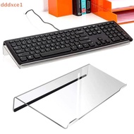 [dddxce1] Acrylic Computer Keyboard Stand 78-Keys Keyboard Riser Lift Tray Non-slip Transparent Desk