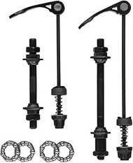 Bike Axle Quick Release Skewer Front and Rear Bicycle Axle Set with Wheel Hub Steel Ball for Mountai