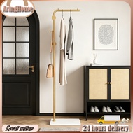 🔥HOT SALE 🔥Nordic Coat Rack 7-way Storage Rack Marble Bag Standing Bedroom Shelf Luxury Coat Rack Ho
