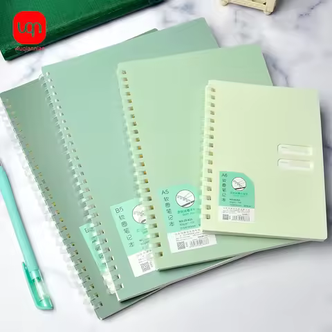 WQN-1PC B5 A5 A6 High-Quality Loose-Leaf Notebook with Rotating Coil, Thickened Simple Paper Journal
