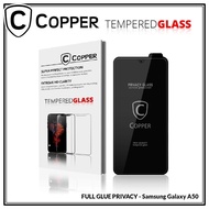 Samsung Galaxy A50 - COPPER Tempered Glass PRIVACY / ANTI SPY