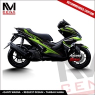 Aerox 155 Decal Sticker Aerox 155 Decal Sticker Aerox Full Body Striping Aerox GrFX Decal