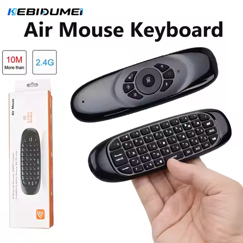 KEBIDUMEI 2.4G Wireless Keyboard Air Mouse Backlight Smart Gyroscope Keyboard Remote Control With US