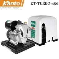 KANTO ปั๊มน้ำอัตโนมัติ ปั๊มน้ำ ปั๊มบ้าน อินเวอร์เตอร์ ท่อ 1 นิ้ว รุ่นKT-TURBO-380/KT-TURBO-400/KT-TURBO-450 ใบพัดทองเหลืองแท้ขดลวดทองแดงมีฝาครอบฐานพลาสติกTool Smile