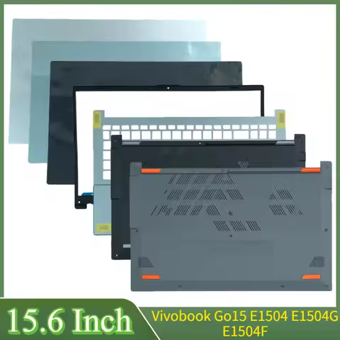 15.6"New For Vivobook Go15 E1504 E1504G E1504F Laptop LCD Back Cover Front Bezel Hinges Palmrest Bot
