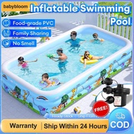 [Warranty] Inflatable Swimming Pool Kids Outdoor Swimming Pool Air Pump Family Playground Size Adult