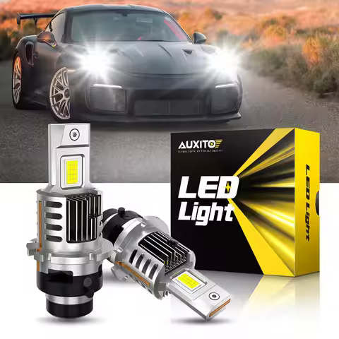 AUXITO 2x Turbo D2S D2R LED Bulb Canbus Headlight Conversion Kit For BMW E46 X5 E53 Mercedes Benz W2