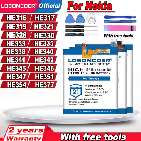 HE317 HE342 HE345 HE346 HE347 HE351 HE354 Battery For Nokia 2 2.1 3 3.1 5 N5 6 N6 7.1 TA-1041 8 Siro