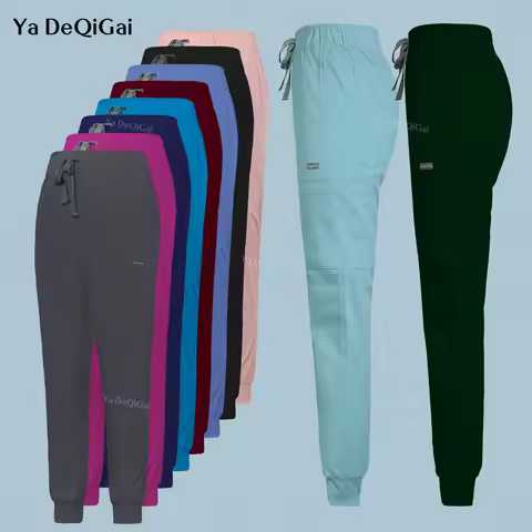 Hospital Dental Clinic Work Bottoms High Quality Medical Scrubs Pants Women Men Jogger Pants Doctor