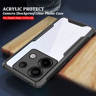 Acrylic Clear Hard PC Back Cover For Xiaomi Redmi Note 13 Pro 5G Case Lens Shockproof Protection Casing Redmi Note 13 Redme Note13 Pro+ Plus Note13Pro 4G