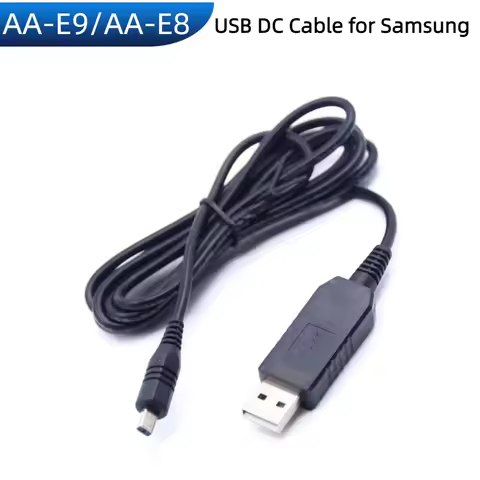AA-E9 AA-E8 USB DC Cable for Samsung AA-E8 AA-E7 AA-E6A AD44-00101A 00091A VP-DX200(I) VP-DX2050 VP-