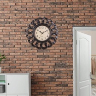 LAZA HOME Retro Wall Clock Silent Stylish Decorative for Decor Dining Room Restaurant