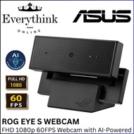 ASUS ROG EYE S FHD 1080P 60 FPS WEBCAM WITH AI-POWERED, NOISE-CANCELING MICROPHONE, BLUE-GLASS FILTE