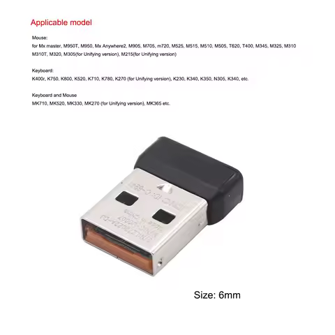 New Wireless Receiver for Logitech Mouse M905 M345 M325 M310 T620 T400 USB Dongle for MK710 MK520 MK