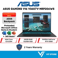 ASUS Laptop GAMING V16 V3607V-HRP206WS BLACK C5-210H RTX5050 8GD7 16GB DDR5 512GB SSD 16" 144Hz WUXG