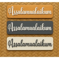 Wall Decoration Assalamualaikum Playwood Sign/